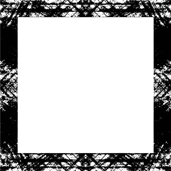 Marco Grunge Abstracto Plantilla Fondo Blanco Negro — Vector de stock