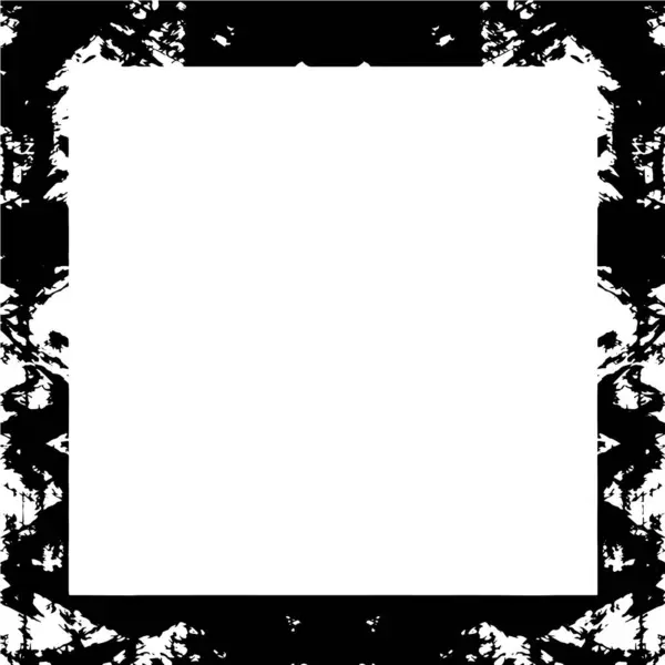 Soyut Grunge Çerçeve Siyah Beyaz Arkaplan Şablonu — Stok Vektör