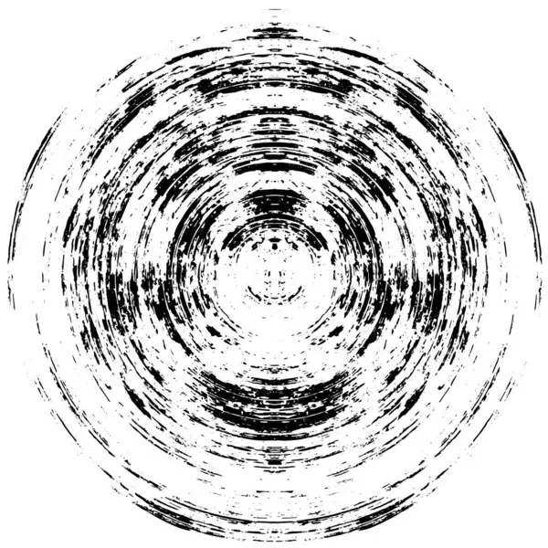 Абстрактний Чорно Білий Круглий Фон — стоковий вектор