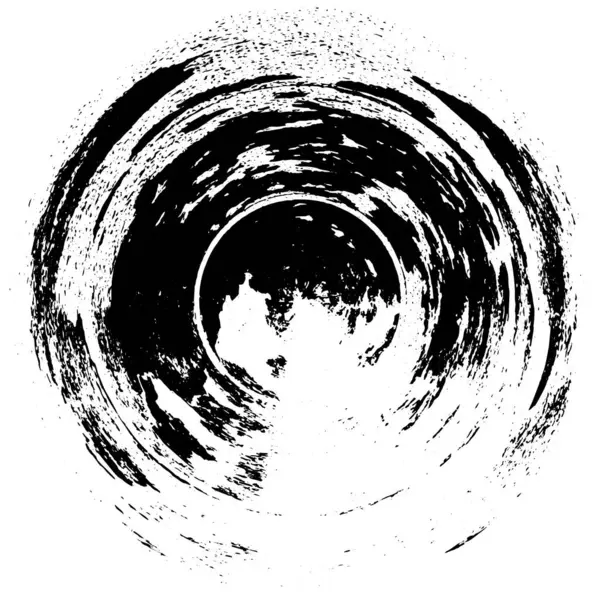 Абстрактный Черный Белый Круглый Фон — стоковый вектор
