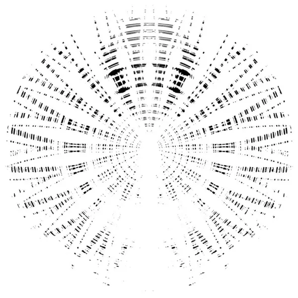 Fond Grunge Géométrique Rond Foncé — Image vectorielle