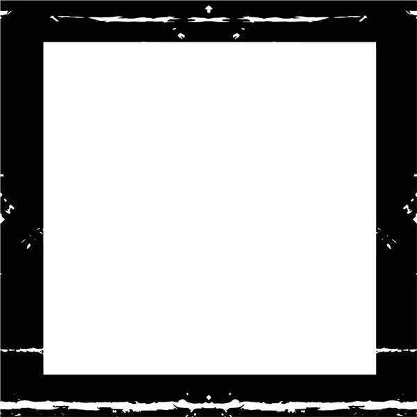 Abstraktní Grunge Rám Černá Bílá Šablona Pozadí — Stockový vektor