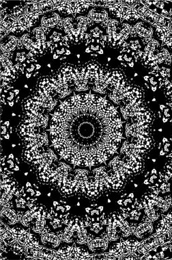 Kaleydoskopik desenli tek renkli süslemeli arkaplan