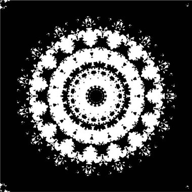 Kaleydoskopik desenli tek renkli süslemeli arkaplan