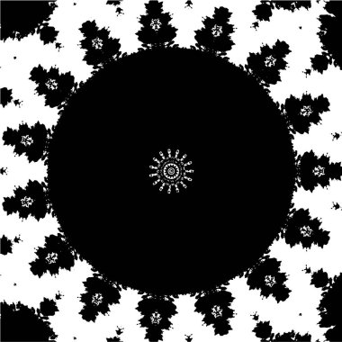 koyu çember grunge geometrik desen