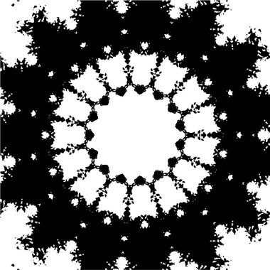 koyu çember grunge geometrik desen