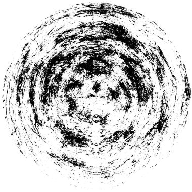 koyu çember grunge geometrik desen