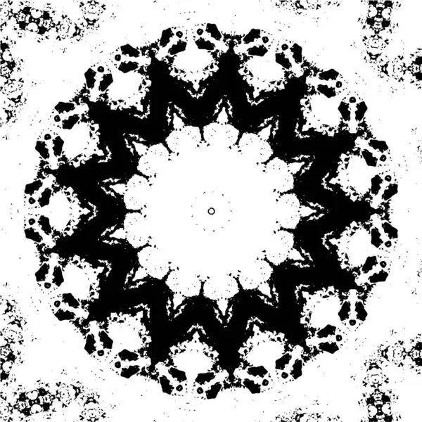 Schwarz Weißes Geometrisches Nahtloses Muster — Stockvektor