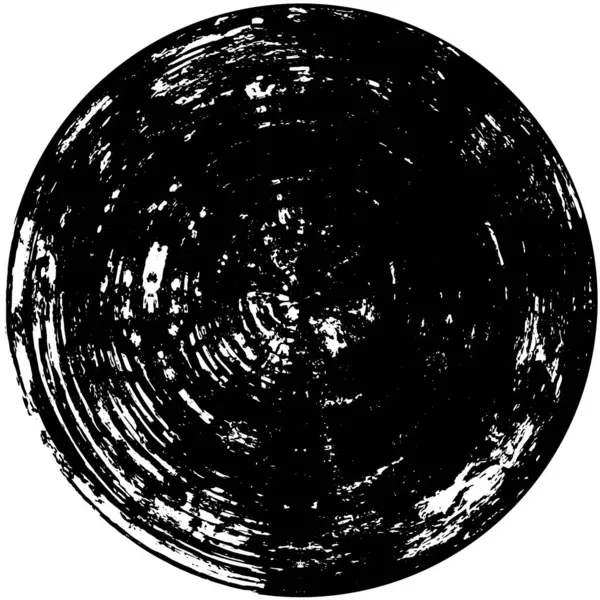 Donker Cirkel Grunge Geometrisch Patroon — Stockvector