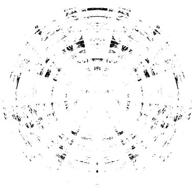 siyah-beyaz grunge kaplama elementi. çember deseni