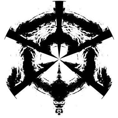 siyah ve beyaz soyut grunge modern desen