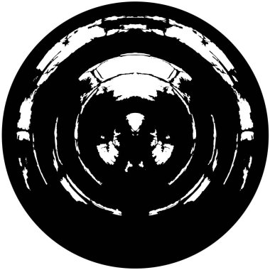 siyah beyaz yuvarlak grunge arkaplan 