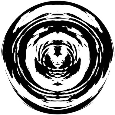 siyah ve beyaz yuvarlak grunge eskimiş arkaplan dokusu