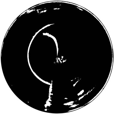 siyah ve beyaz yuvarlak grunge eskimiş arkaplan dokusu