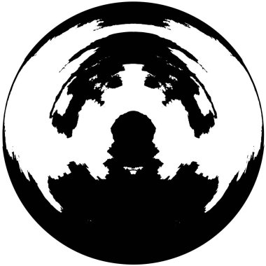 siyah ve beyaz yuvarlak grunge eskimiş arkaplan dokusu