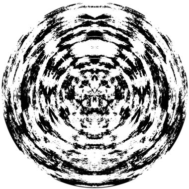 siyah ve beyaz yuvarlak grunge eskimiş arkaplan dokusu