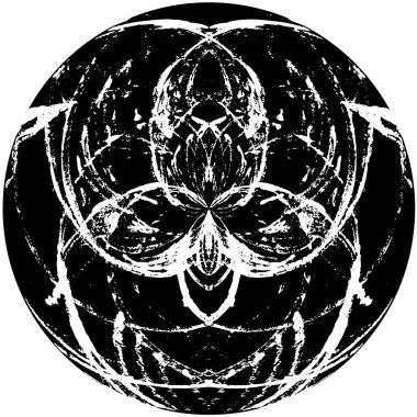 yuvarlak siyah desenli arkaplan 