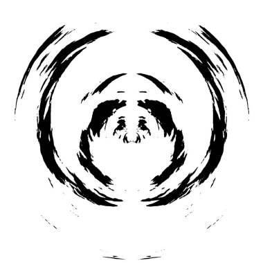 eski yuvarlak siyah desenli arkaplan 