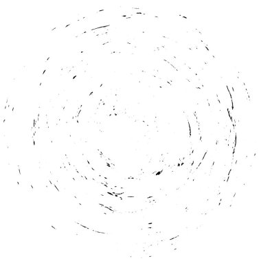 Beyaz arkaplanda soyut siyah yuvarlak şekil damgası. Web için grafik tasarım ögesi, kurumsal kimlik, kartlar, baskılar vs. Vektör illüstrasyonu