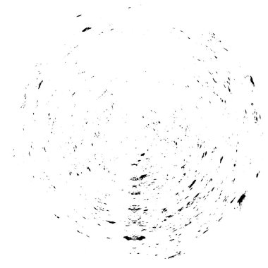 Beyaz arkaplanda siyah soyut yuvarlak şeklin vektör çizimi  