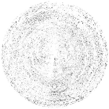 beyaz arkaplanda siyah soyut yuvarlak şekil