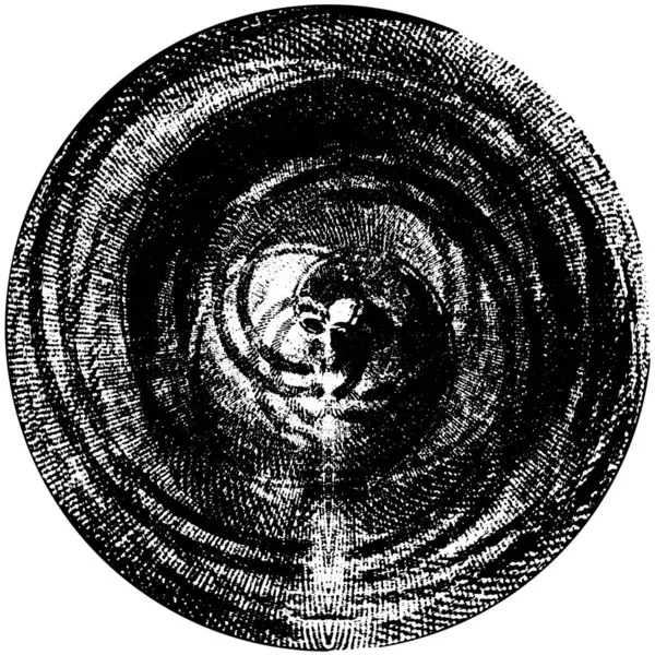 黑色和白色圆形背景 — 图库矢量图片