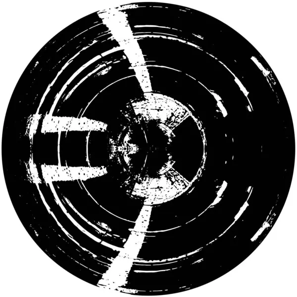 黑色和白色圆形抽象背景 — 图库矢量图片