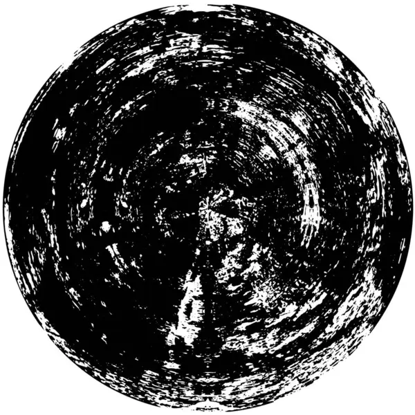Okrągłe Abstrakcyjne Tło Kolorze Czarno Białym — Wektor stockowy