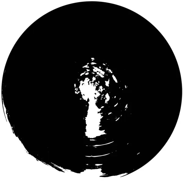 Круглий Абстрактний Фон Чорно Білого Кольору — стоковий вектор