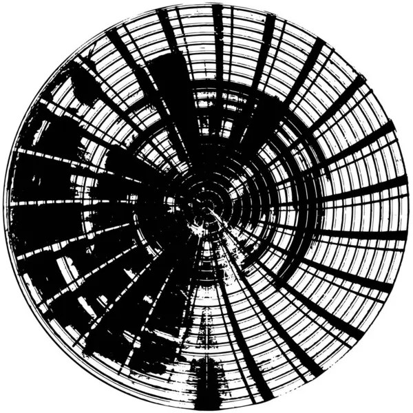 Illustrazione Vettoriale Nero Astratto Forma Rotonda Sfondo Bianco — Vettoriale Stock