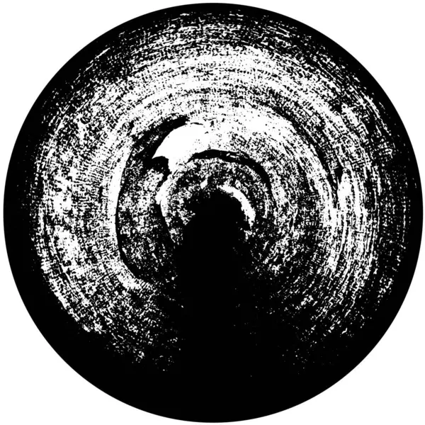 Круглий Абстрактний Фон Чорно Білого Кольору — стоковий вектор