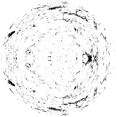 Beyaz arkaplanda soyut yuvarlak şekil