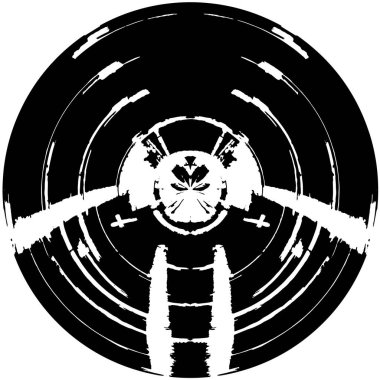 siyah ve beyaz desen, soyut arkaplan, vektör illüstrasyonu