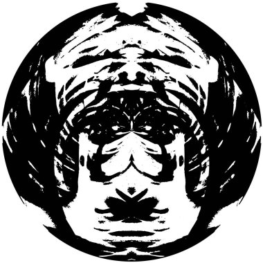 siyah ve beyaz desen, soyut arkaplan, vektör illüstrasyonu