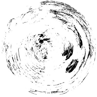 Vektör çizimi. Grafik tasarım elementi. beyaz arkaplanda siyah yuvarlak şekil.  