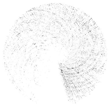 Vektör çizimi. Grafik tasarım elementi. beyaz arkaplanda siyah yuvarlak şekil.  