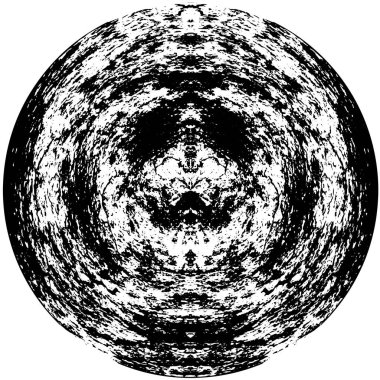 Vektör çizimi. Grafik tasarım elementi. beyaz arkaplanda siyah yuvarlak şekil.  