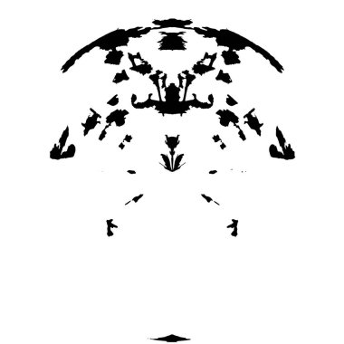 Vektör çizimi. Grafik tasarım elementi. beyaz arkaplanda siyah yuvarlak şekil.  