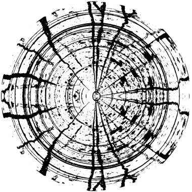 Vektör çizimi. Beyaz arka planda siyah bir şekil. Grafik tasarım ögesi.  