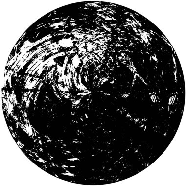 Vektör çizimi. Beyaz arka planda siyah bir şekil. Grafik tasarım ögesi.  