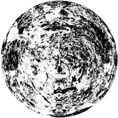 Vektör çizimi. Beyaz arka planda siyah bir şekil. Grafik tasarım ögesi.  