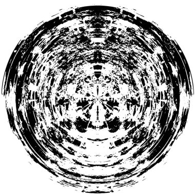 Beyaz arka planda siyah bir şekil. Grafik tasarım elementi. Vektör illüstrasyonu   