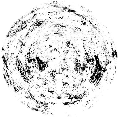 Beyaz arka planda siyah daire şeklinde. Grafik tasarım elementi. Vektör illüstrasyonu   