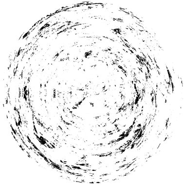 Beyaz arka planda siyah daire şeklinde. Grafik tasarım elementi. Vektör illüstrasyonu   