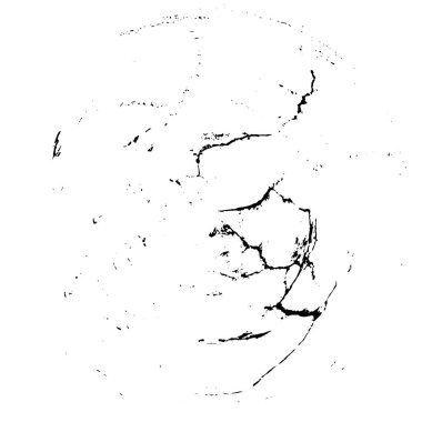Beyaz arka planda siyah daire şeklinde. Grafik tasarım elementi. Vektör illüstrasyonu   