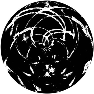 Soyut çember deseni, vektör çizimi. güzel süs arkaplanı