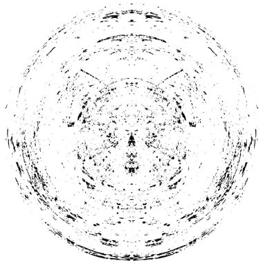 Beyaz arka planda siyah daire şeklinde. Grafik tasarım elementi. Vektör illüstrasyonu   