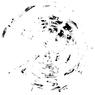 Beyaz arka planda siyah daire şeklinde. Grafik tasarım elementi. Vektör illüstrasyonu   