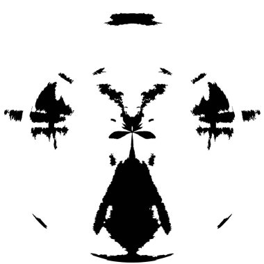 Beyaz arkaplanda soyut siyah yuvarlak şekil. Grafik tasarım elementi. Vektör illüstrasyonu 