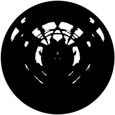 Soyut çember deseni, vektör çizimi. güzel süs arkaplanı